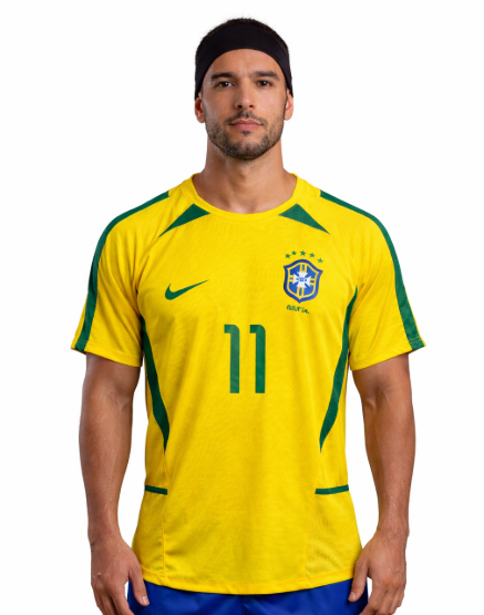 CAMISA BRASIL RETRO 2002 - RONALDINHO
