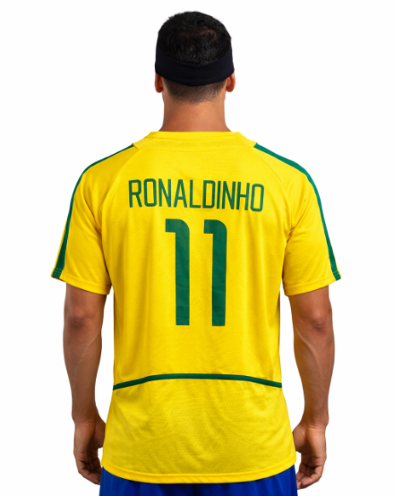 CAMISA BRASIL RETRO 2002 - RONALDINHO