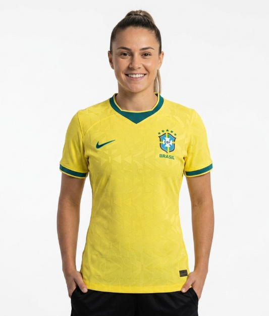 CAMISA BRASIL TITULAR COPA 2026 FEMININA VERSAO JOGADOR